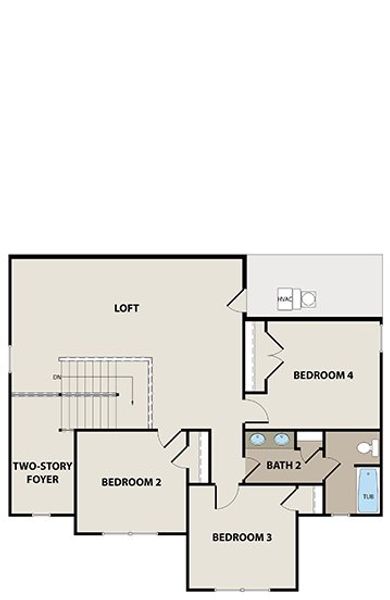 2D floor plan layout for the Peachwood 3-Car by Peachtree Building Group in Patillo Manor, Stockbridge, GA (Image 3). 2D floor plan layout for the Peachwood 3-Car by Peachtree Building Group in Patillo Manor, Stockbridge, GA (Image 3).