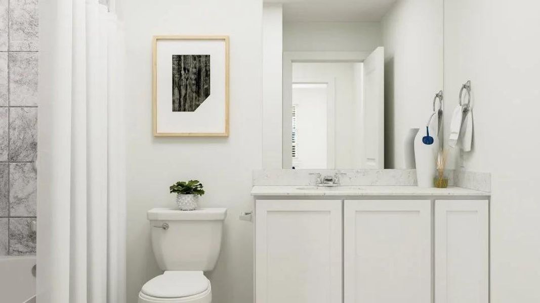 Furnished interior view inside a new home in Meadowlark Preserve, Pflugerville (Image 7).