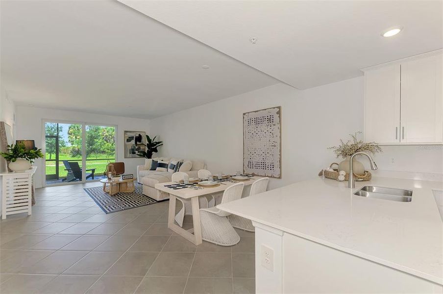 Furnished interior view inside a new home in Wellen Park Golf & Country Club, Venice (Image 6).
