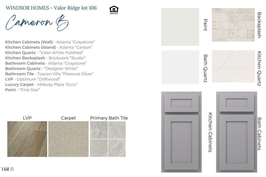 106 VR Interior Color Palette 106 VR Interior Color Palette