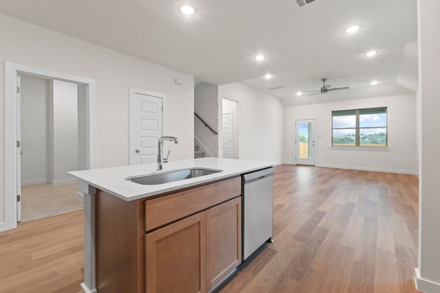 Kitchen in the Pearl home plan by Trophy Signature Homes – REPRESENTATIVE PHOTO Kitchen in the Pearl home plan by Trophy Signature Homes – REPRESENTATIVE PHOTO