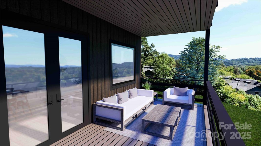 Main level deck rendering