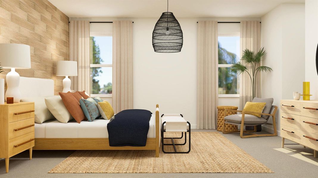 Furnished interior view inside a new home in , The Acreage (Image 20).