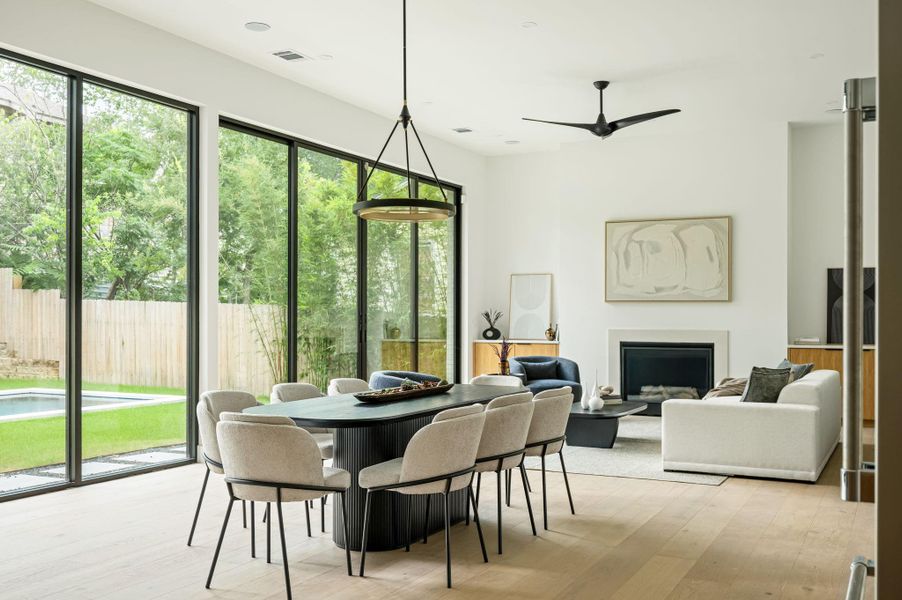 Furnished interior view inside a new home in , Austin (Image 7). Furnished interior view inside a new home in , Austin (Image 7).