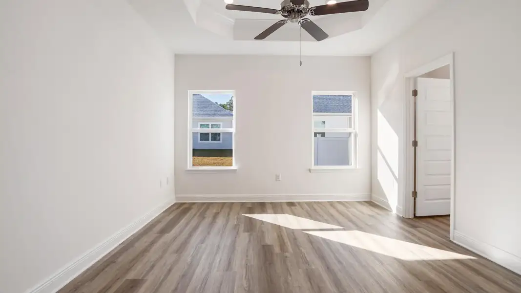 Representative unfurnished interior of a home built from the Oakley by D.R. Horton in Crest Bay Cottages, Miramar Beach (Image 22). Representative unfurnished interior of a home built from the Oakley by D.R. Horton in Crest Bay Cottages, Miramar Beach (Image 22).