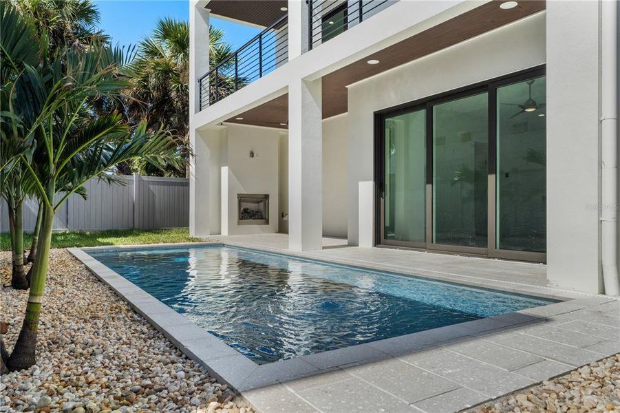 Exterior details and patio area of a home in , New Smyrna Beach (Image 39).