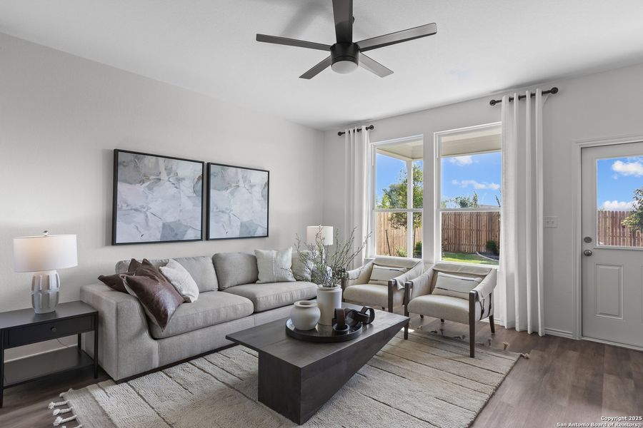Furnished interior view inside a new home in Dove Song, San Antonio (Image 7).