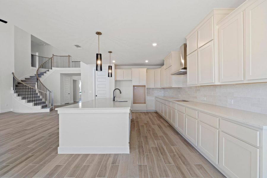 Furnished interior view inside a new home in Lariat, Liberty Hill (Image 6).