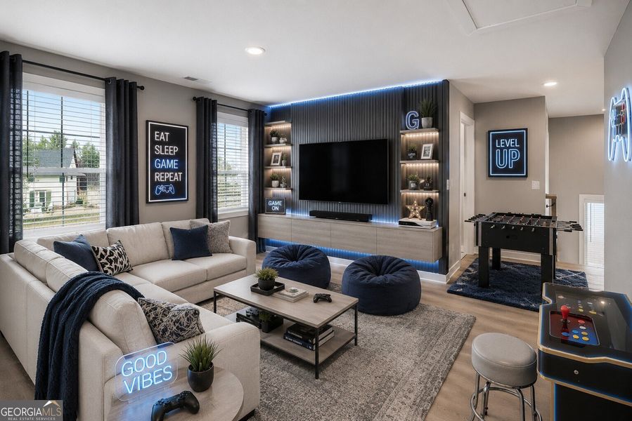 Furnished interior view inside a new home in The Fairways at Mirror Lake, Villa Rica (Image 15).