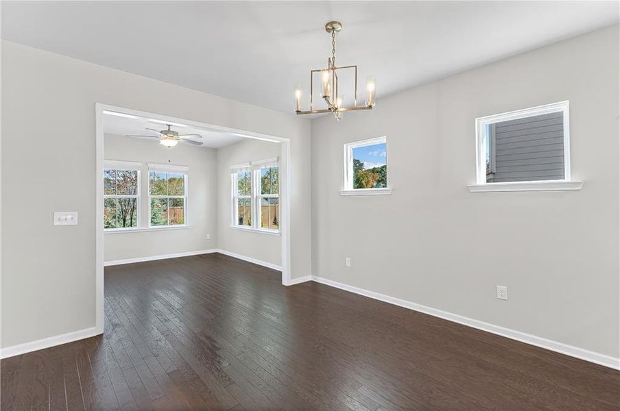 Spacious, unfurnished interior of a new home in Berkeley Mill, Cumming (Image 15).