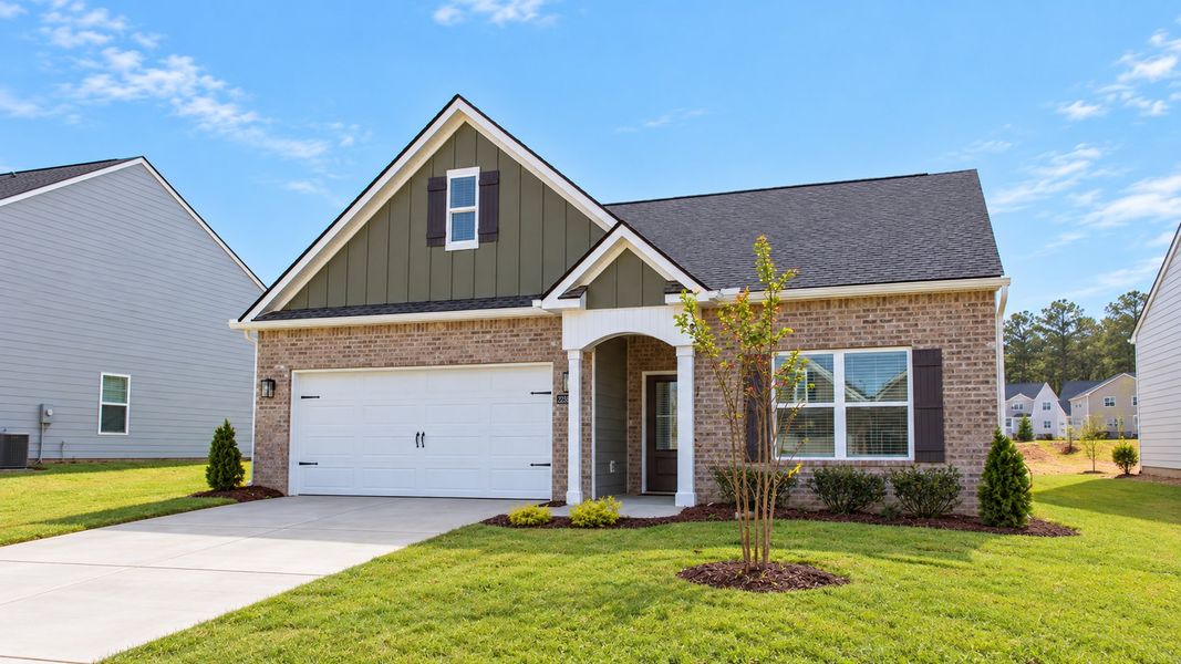 Front exterior of a new home in Fairview Hills, Cleveland, TN, highlighting curb appeal (Image 14).