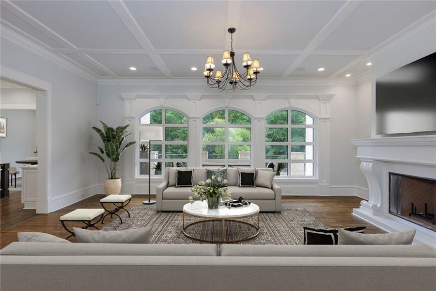 Furnished interior view inside a new home in , Roswell (Image 38).