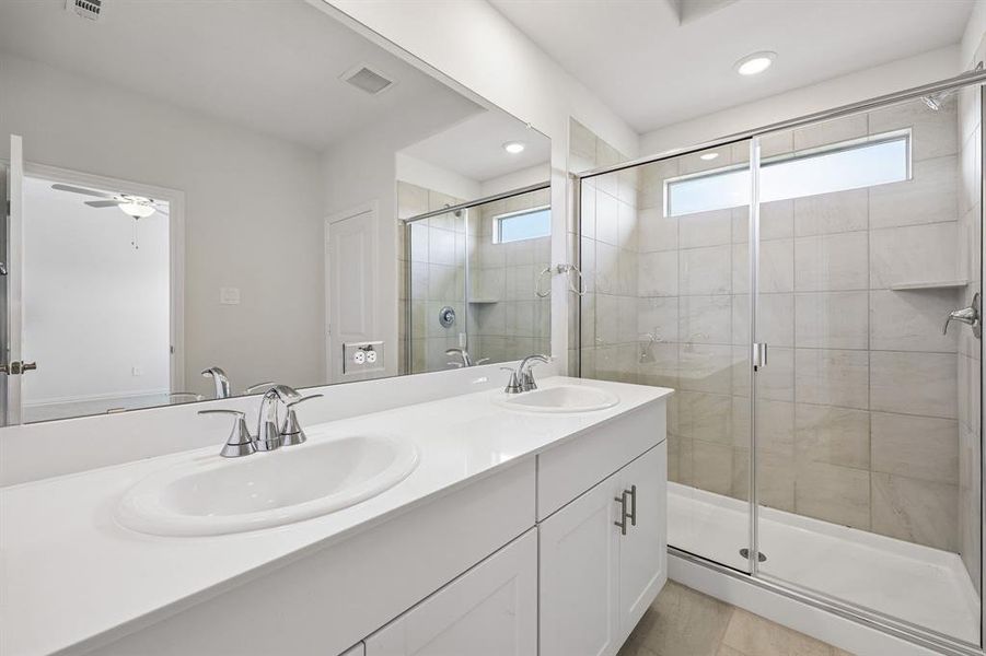 Furnished interior view inside a new home in Stella Hills, Denton (Image 18).