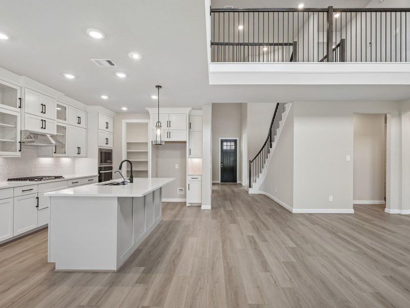 Furnished interior view inside a new home in Massey Oaks - Estate Series, Pearland (Image 17).