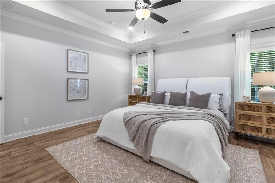 Furnished interior view inside a new home in Belle Woode Estates, Monroe (Image 9). Furnished interior view inside a new home in Belle Woode Estates, Monroe (Image 9).
