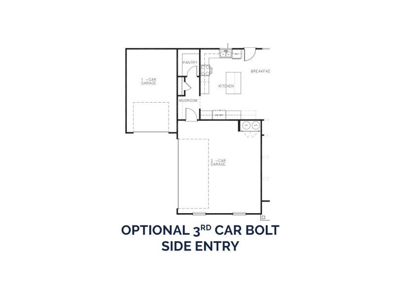 2D floor plan layout for the The Rosewood by Stephen Elliott Homes in Traditions Of Braselton, Jefferson, GA (Image 7).