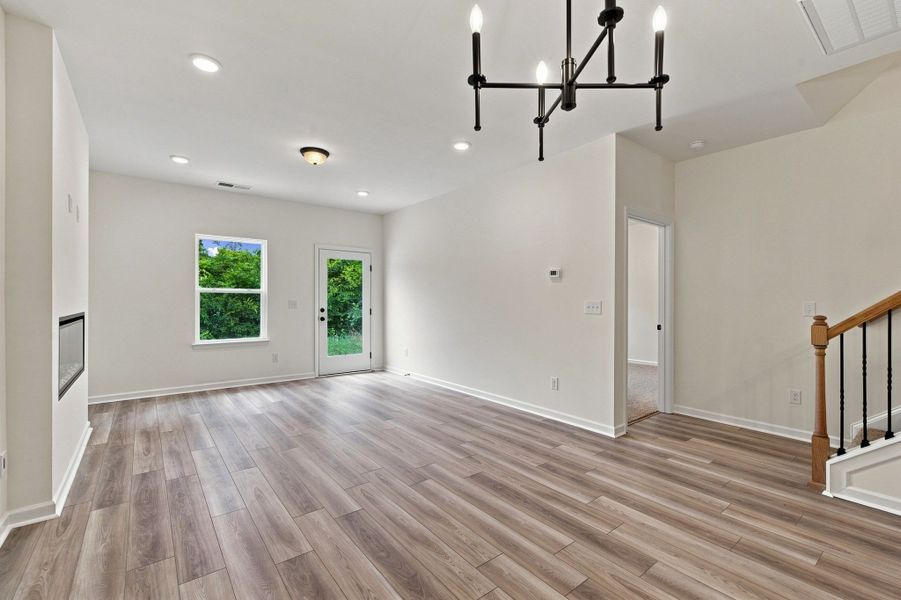 These pictures are of another unit of the same floor plan. Design selections will vary.