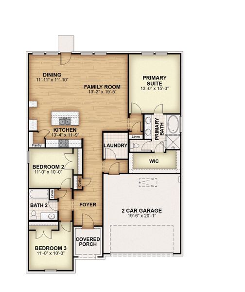 2D floor plan layout for the Glory by Rockwell Homes in Creekside, Royse City, TX (Image 5). 2D floor plan layout for the Glory by Rockwell Homes in Creekside, Royse City, TX (Image 5).