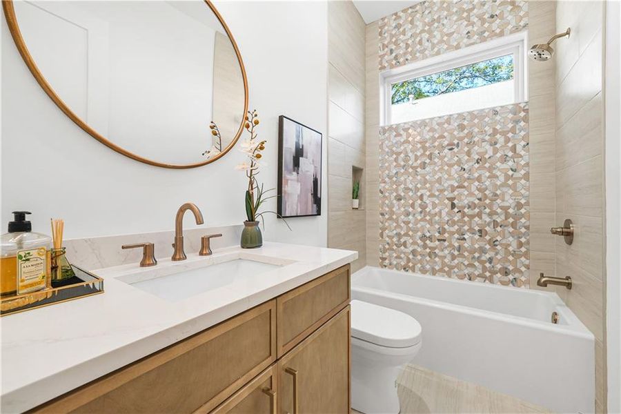 Furnished interior view inside a new home in , Atlanta (Image 17). Furnished interior view inside a new home in , Atlanta (Image 17).