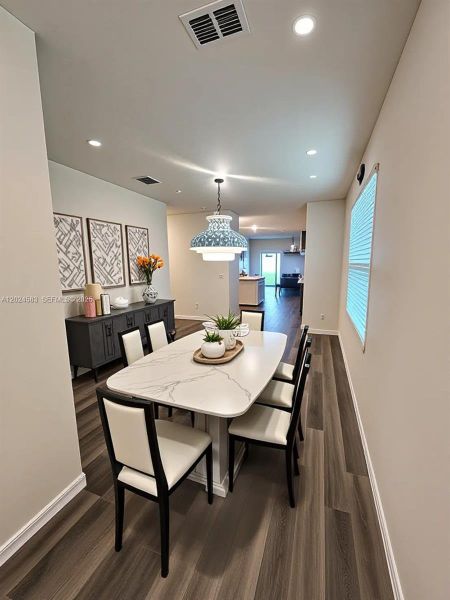 Furnished interior view inside a new home in Kindred, Kissimmee (Image 7). Furnished interior view inside a new home in Kindred, Kissimmee (Image 7).