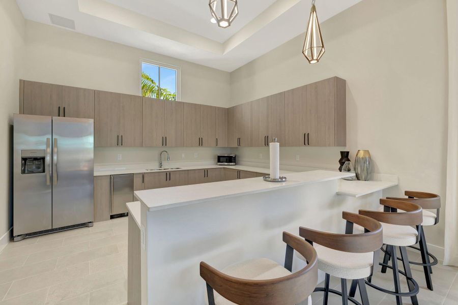 Furnished interior view inside a new home in , Miami (Image 22).