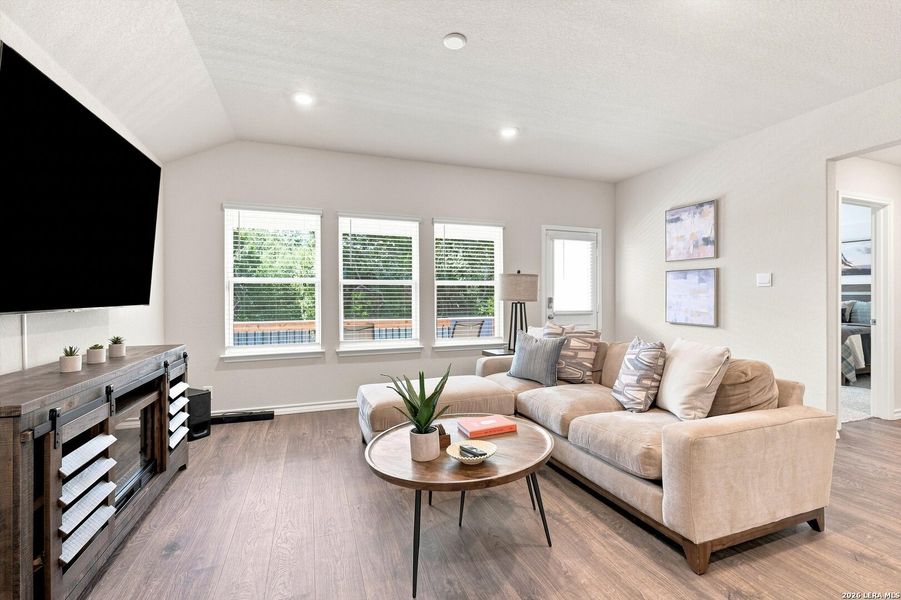 Furnished interior view inside a new home in Brookstone Creek, San Antonio (Image 15).