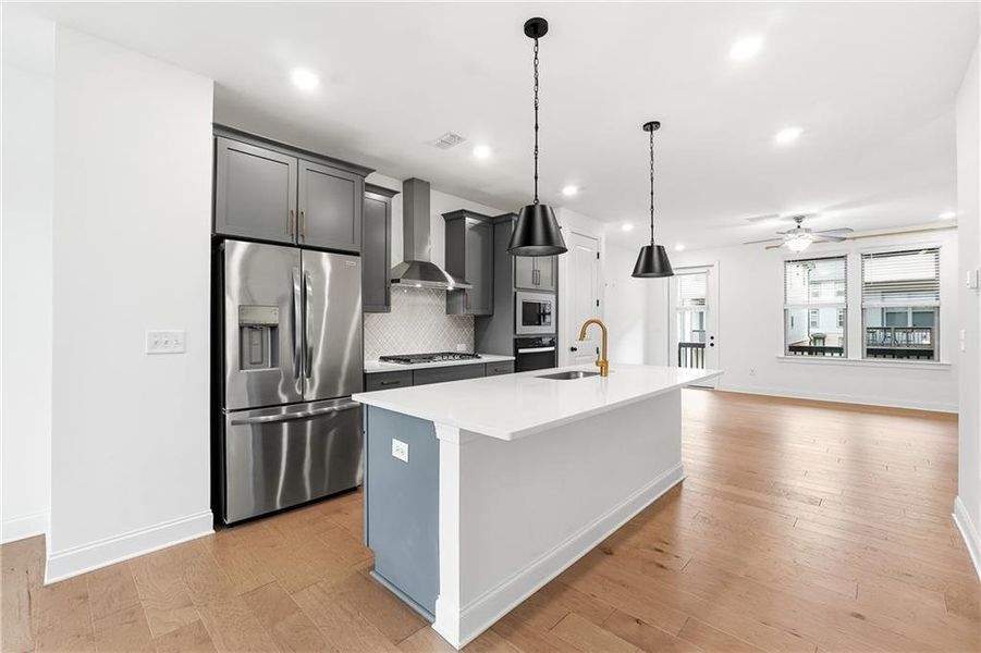 Furnished interior view inside a new home in , Atlanta (Image 13).