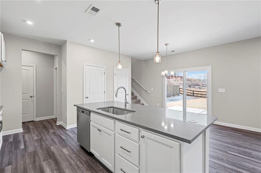 Furnished interior view inside a new home in Crossvine Estates, Braselton (Image 8).
