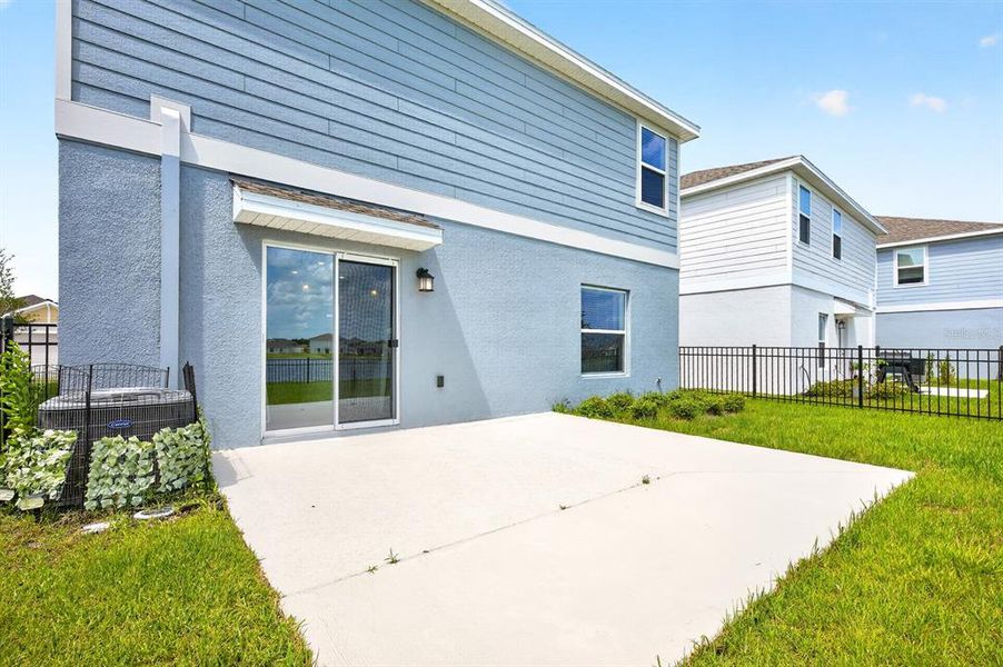 Exterior details and patio area of a home in Preserve at LPGA, Daytona Beach (Image 4). Exterior details and patio area of a home in Preserve at LPGA, Daytona Beach (Image 4).