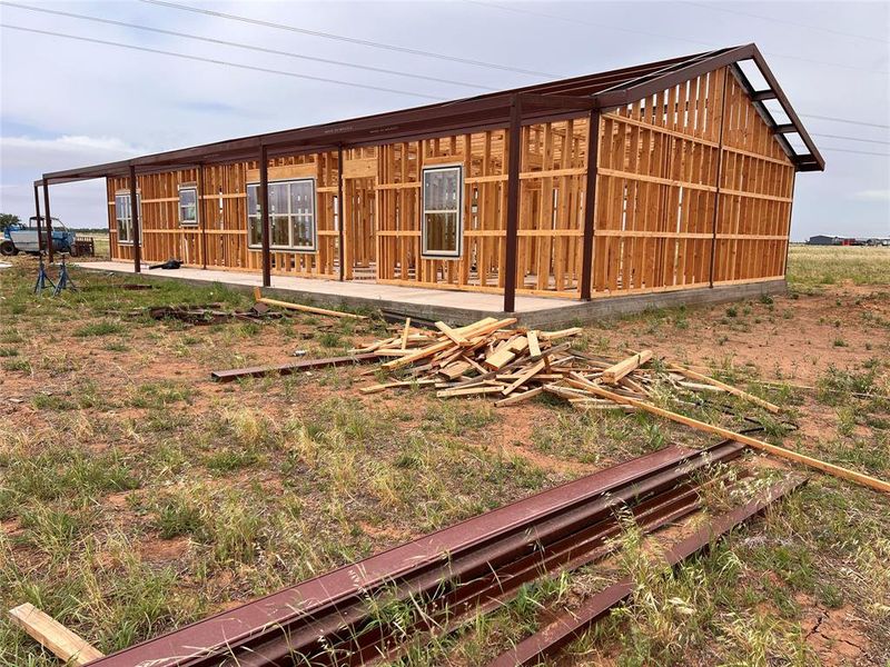 In-progress construction of a new home in , Hawley, TX (Image 5).