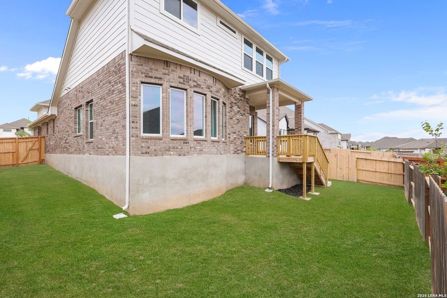 Exterior details and patio area of a home in Veramendi, New Braunfels (Image 3).