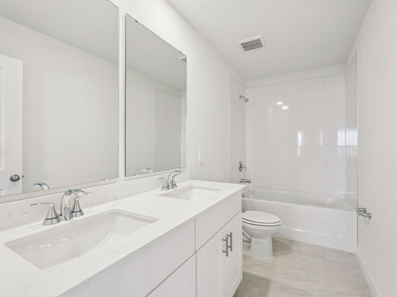 Furnished interior view inside a new home in Crosswinds - Classic Series, Haines City (Image 6).