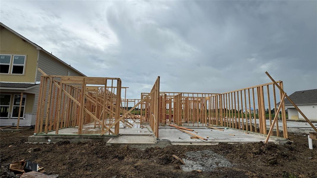 In-progress construction of a new home in Crosby Farms, Crosby, TX (Image 3). In-progress construction of a new home in Crosby Farms, Crosby, TX (Image 3).