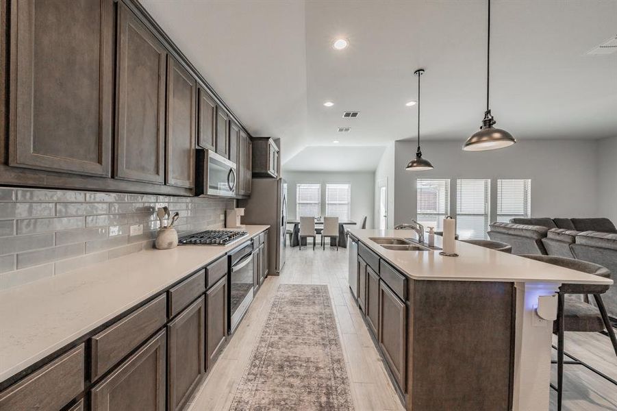 Furnished interior view inside a new home in Stone Eagle, Azle (Image 35).