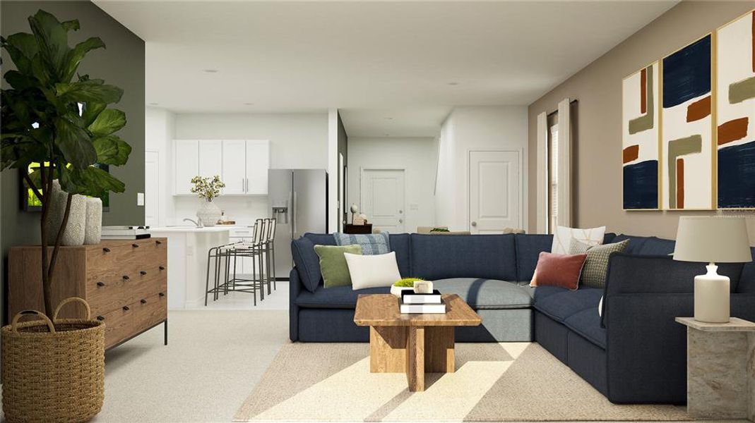 Furnished interior view inside a new home in , Haines City (Image 25).