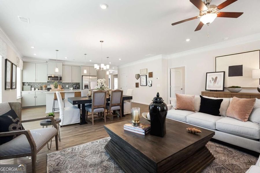 Furnished interior view inside a new home in Cobblestone Crossing Commons, Byron (Image 25).
