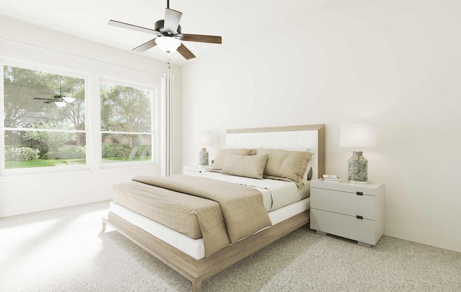 Representative furnished interior of a home built from the The Linnea by David Weekley Homes in Beacon Point at Lago Mar 50’ Homesites, Texas City (Image 3). Representative furnished interior of a home built from the The Linnea by David Weekley Homes in Beacon Point at Lago Mar 50’ Homesites, Texas City (Image 3).