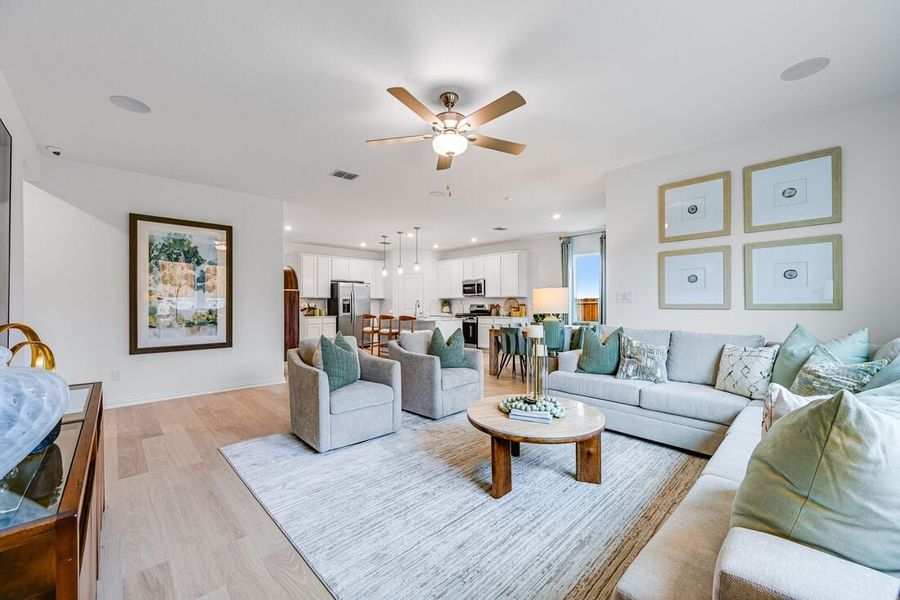Representative furnished interior of a home built from the Georgetown by Taylor Morrison in River Ridge, Crandall (Image 9).