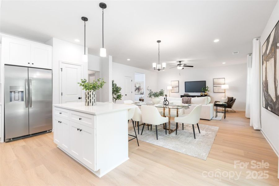 Furnished interior view inside a new home in , Charlotte (Image 9).