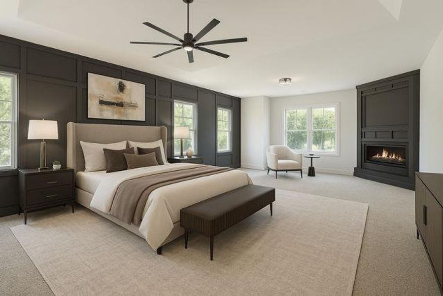 Furnished interior view inside a new home in , Oxford (Image 27).