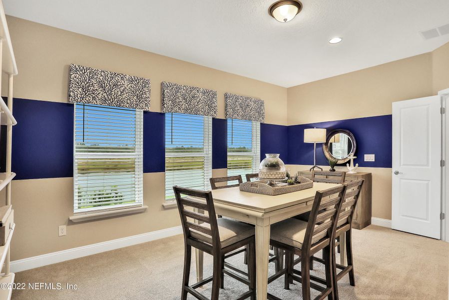 Furnished interior view inside a new home in Silver Landing at SilverLeaf, St. Augustine (Image 37).