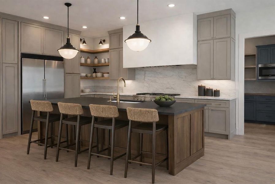 Furnished interior view inside a new home in , Pottsboro (Image 9).