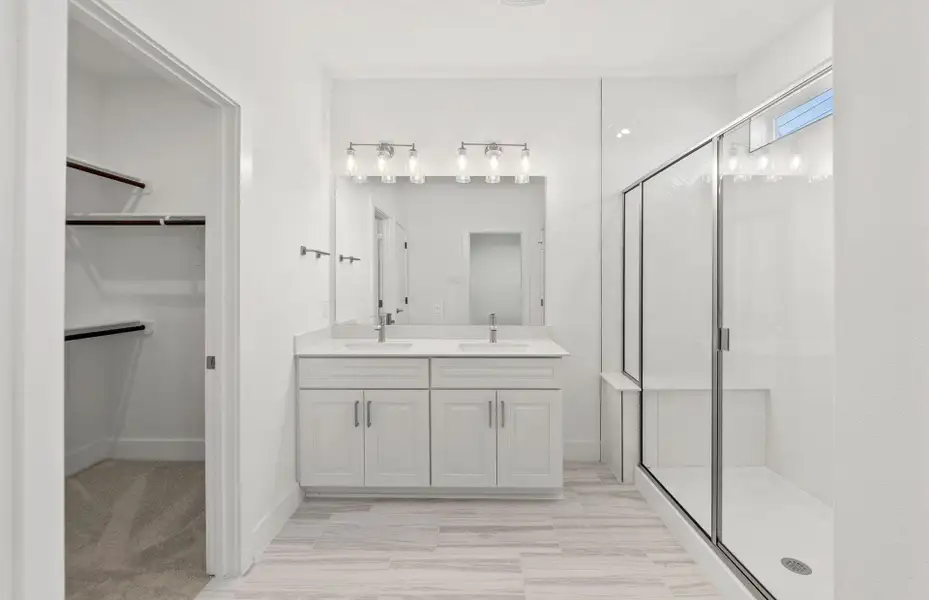 Furnished interior view inside a new home in Northpoint at Old Settlers, Round Rock (Image 7). Furnished interior view inside a new home in Northpoint at Old Settlers, Round Rock (Image 7).