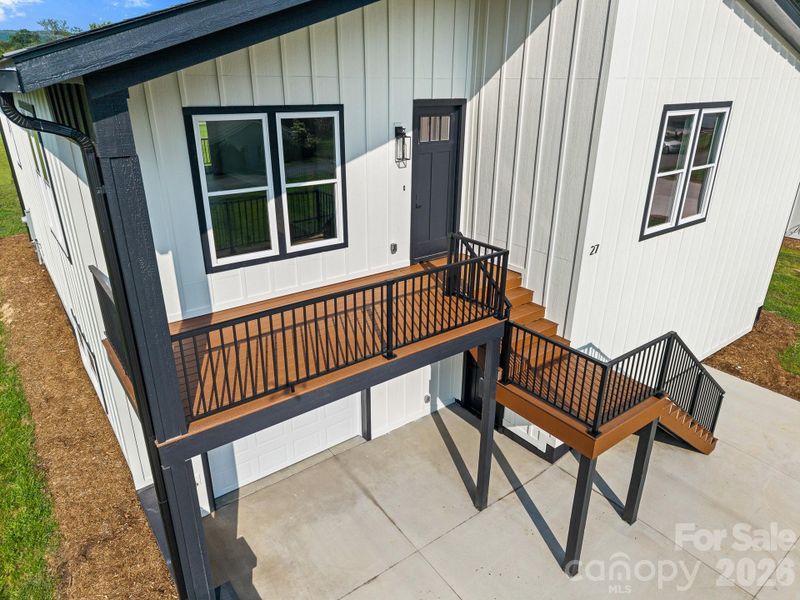 Exterior details and patio area of a home in , Hendersonville (Image 20).
