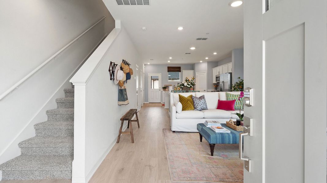 Furnished interior view inside a new home in Avery Centre, Round Rock (Image 6).
