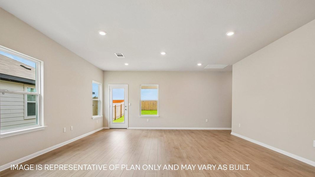 Representative unfurnished interior of a home built from the The Quincy by D.R. Horton in Carillon, Manor (Image 17).