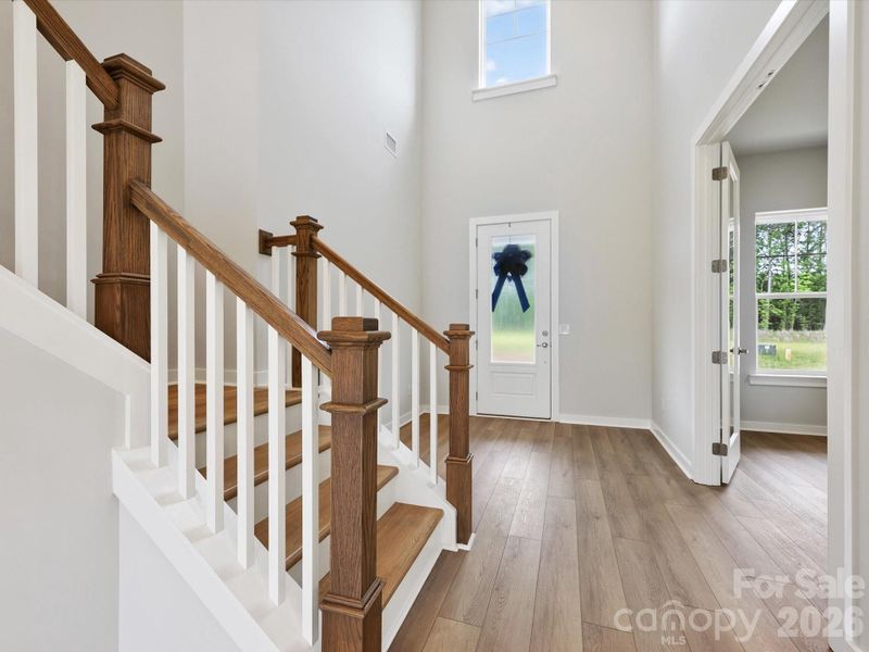 Voluminous entryway.
