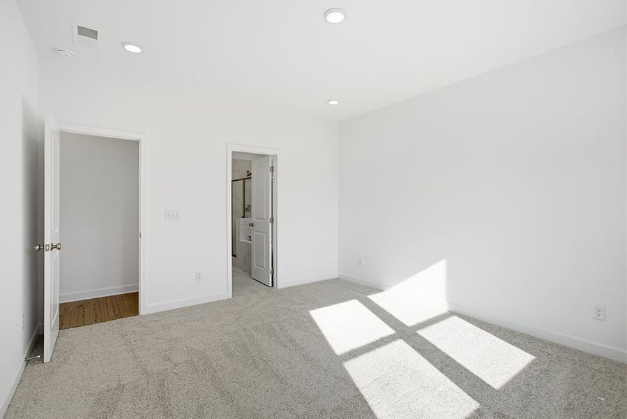 A room with white walls. A room with white walls.