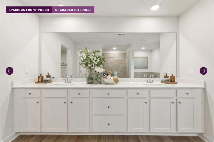 Furnished interior view inside a new home in Reserve at Gum Springs, Jefferson (Image 12).
