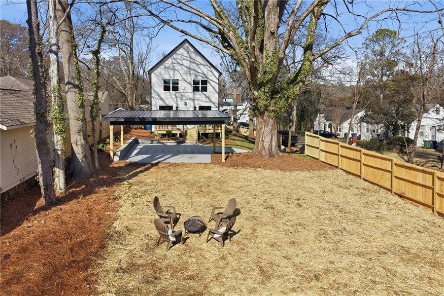 Exterior details and patio area of a home in , Atlanta (Image 29).